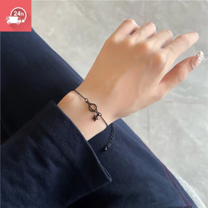 Mặt dây chuyền ngôi sao đen khí chất thời trang Vòng cổ nữ đơn giản và đa năng