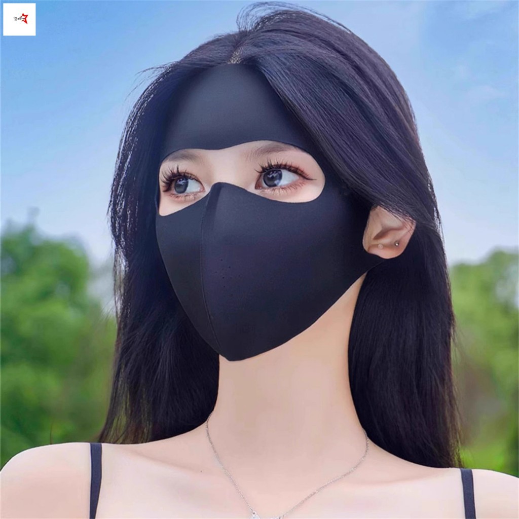 Mặt nạ chống nắng toàn mặt Ice Silk UPF50 + Chặn tia cực tím Nhẹ thoáng khí cho hoạt động ngoài trời đi xe đạp