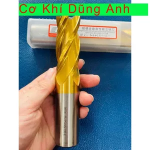 Phay ngón thép gió 4 me cắt phủ tin có độ cứng cao phay thép cứng inox ngon