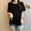 Áo thun ngắn tay cổ tròn dáng rộng thời trang mới mùa hè dành cho nữ