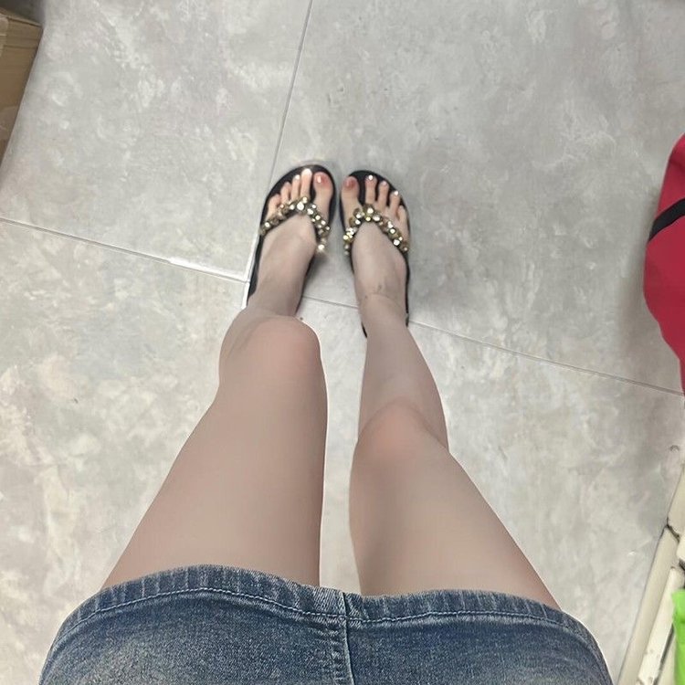 Phong Cách Hàn Quốc Thời Trang Mũi Tròn Lật Bên Ngoài Mặc Đế Dày Dép Thời Trang PU Nữ Chống Trơn Trượt Chống Mài Mòn Cao Cấp Tăng Chiều Cao