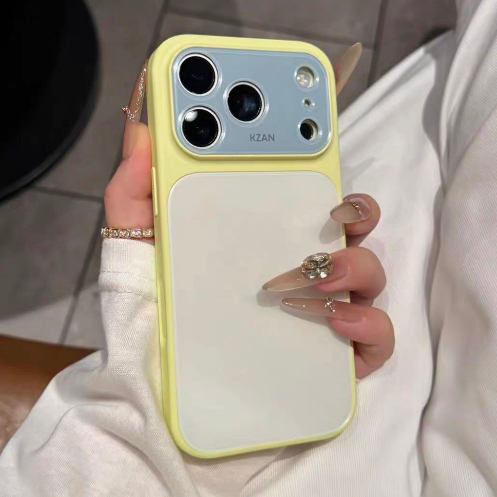 Ốp Điện Thoại Acrylic Kính Chặn Màu Cho iPhone 17 Pro Max 16 15 14 13 Vỏ Bảo Vệ Chống Sốc