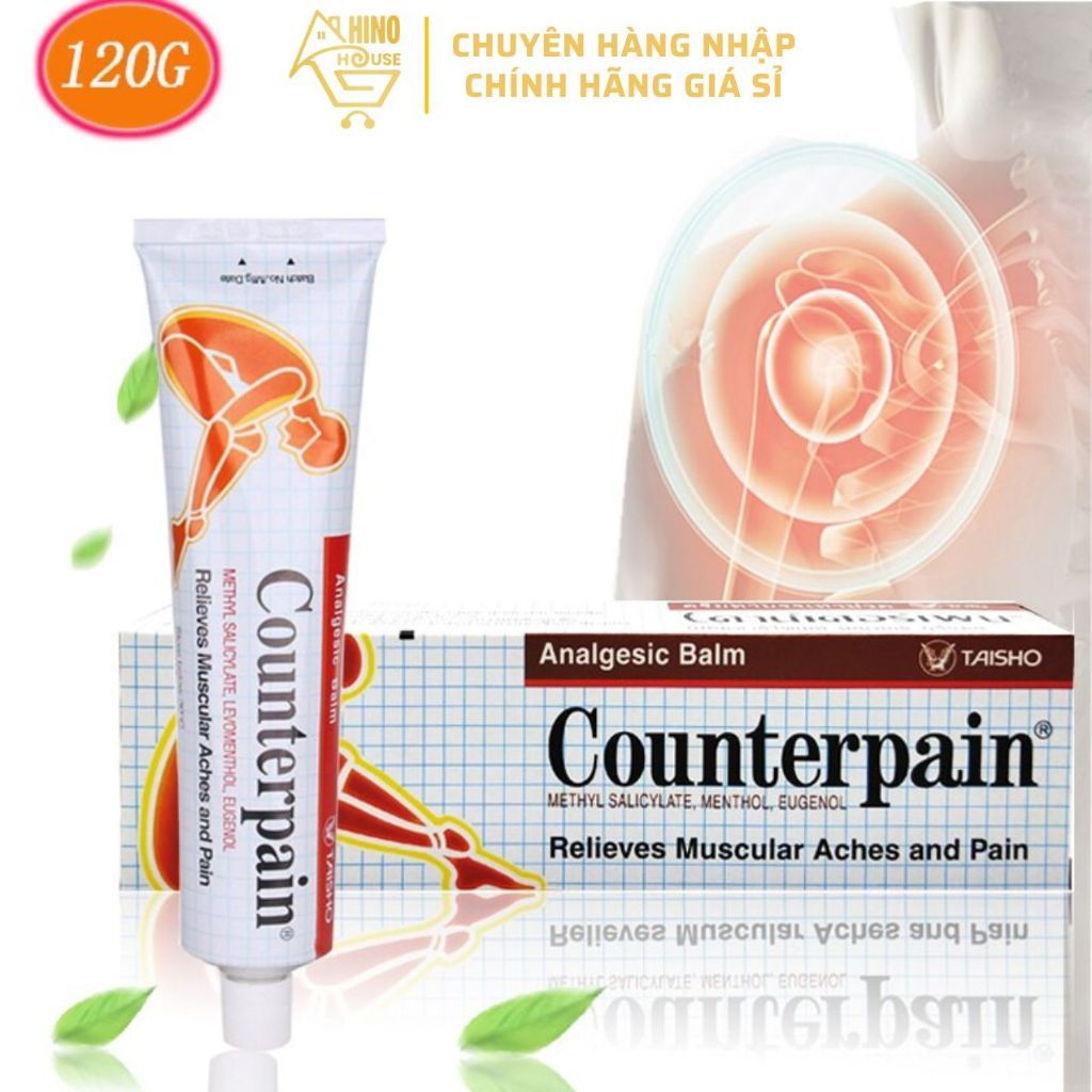 Dầu Nóng Xoa Bóp Counterpain 120g Thái Lan Giúp Giảm Đau Nhức Mõi, Vị Trí Cục Bộ - Hinohouse