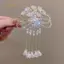 PNPIA- Rỗng Nơ Kẹp Tóc Cho Nữ Pha Lê Hoa sel Vuốt Tóc Bé Gái Thời Trang Thanh Lịch Sáng Bóng Barrettes Phụ Kiện Tóc