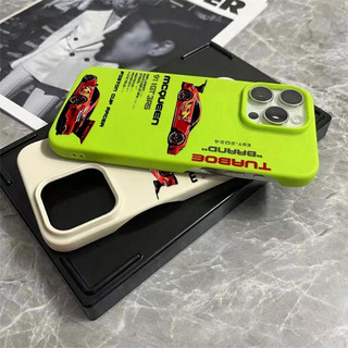Anime Red Racing Thích Hợp Cho iPhone 13 17 ProMax Ốp Lưng Nửa Chính Phủ Silicon Mềm Chống Sốc XR 16 Pro Max 11 XS Max 15 Pro Max 12 Plus 7 Plus 13 Pro 17 Ốp Điện Thoại Mờ