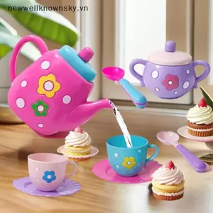 MỚI 1 Bộ Ấm Trà Trà Thực Phẩm Giả Vờ Chơi Đồ Chơi Trẻ Em Mô Phỏng Bộ Trà Nhà Bếp Chiều Trà Đồ Chơi Cho Bé Trai Bé Gái Quà Tặng Sinh Nhật SKY