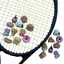 Cheenm Food Series Hamburger Tennis Raet Pizza Cookie Bánh Mì Donut Hình Sho Hấp Thụ Silicone Tennis Vợt Giảm Chấn VN