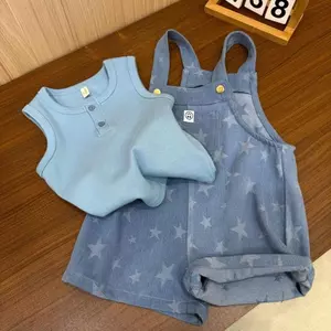 Áo Vest không tay cho bé gái (80-120) + Bộ đồ hai mảnh phong cách phương Tây