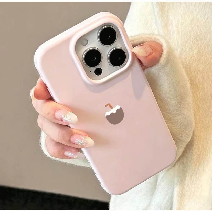 Ốp lưng in cà phê bánh chống sốc cho iPhone 17/16/15 Pro Max13/12/11 Pro