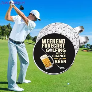 JUNYUE88US Kẹp Mũ Golf, Bút Đánh Dấu Bóng Golf Họa Tiết Từ Tính, Hoạt Hình Vui Nhộn Hợp Thời Trang Trang Trang Trí Đánh Dấu Nắp Golf Kẹp Nam Nữ