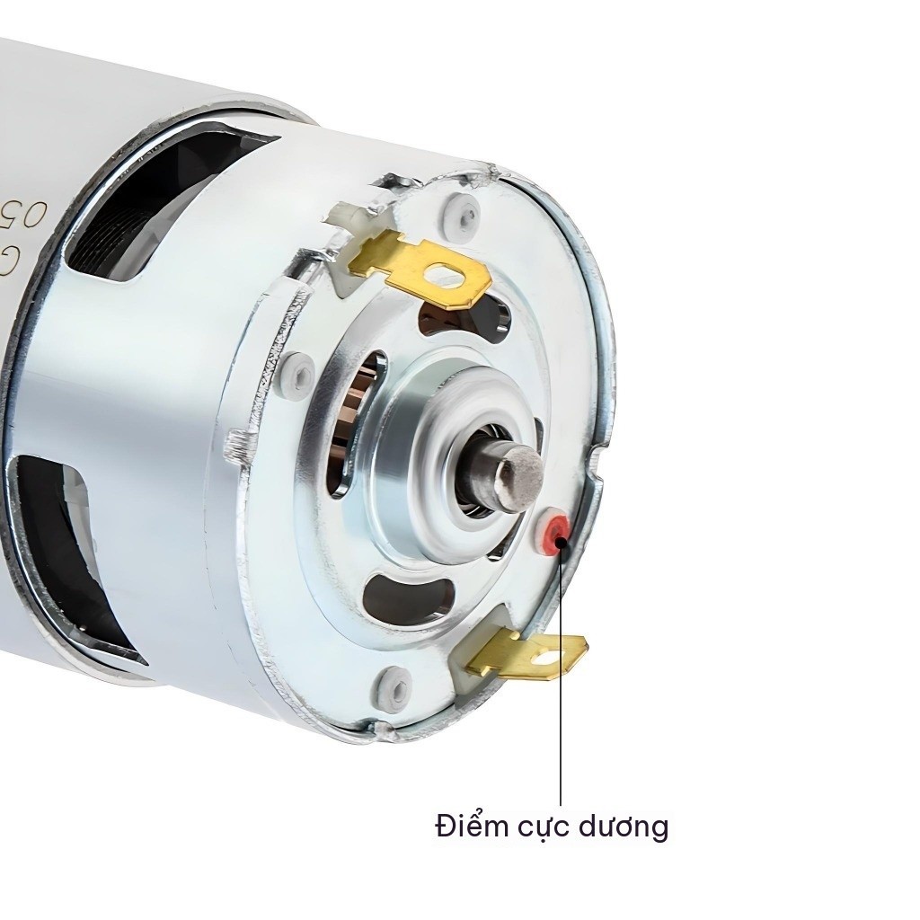 Motor 775/755 12V 21V Máy Cắt Cỏ Pin Bạc Đạn Cốt Ren Kèm Đai Ốc M5 Chính Hãng Phụ Kiện Thay Thế