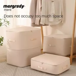 Khối đóng gói nén MARGREDY, Túi lưu trữ nén có thể gập lại chống bụi, Chất liệu vải Twill Chống ẩm Công suất lớn Duvet Sắp xếp