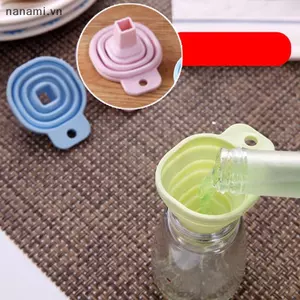 Phễu gấp silicon Dụng cụ nhà bếp phân phối chất lỏng gia đình Phễu di động [VN]