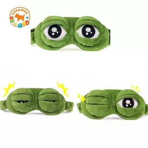 CANAMEK Ếch Buồn Ếch 3D Mắt Mặt nạ Ngủ Ngộ nghĩnh Nghỉ Ngủ Ngộ nghĩnh Quà Tặng CSF