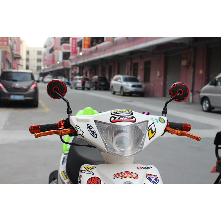 【Gương xe máy nhiều màu sắc】Một cặp gương chiếu hậu xe máy ，Gương xe điện，Phụ kiện độ xe máy, trang trí xe máy điện