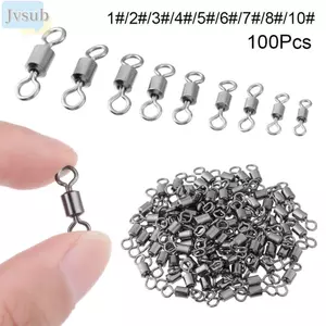 JVSUB 100 Cái / lốc Câu Cá Cán Xoay Kết Nối Chịu Lực Cao Thùng Bền Chắc Chắn Vòng