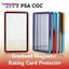 Hộp bảo vệ thẻ giao dịch BORAGETE, Hộp kính hai mặt màu Gradient 35PT PSA / CGC, Bảo vệ tia cực tím độc quyền Màn hình thẻ bảo vệ bằng hợp kim nhôm trong suốt