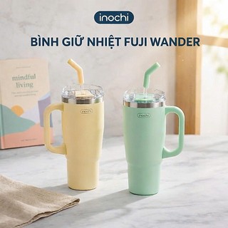 Bình Giữ Nhiệt Fuji Wander Inochi 950ml - Inox 304 Có Ống Hút Giữ Nóng Lạnh 6H+ Nắp Trượt Tiện Lợi