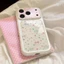 Gilding Star Bowknot Windows Glass Phone Case cho iPhone 17 Pro Max 16 15 14 13 Vỏ bảo vệ chống sốc