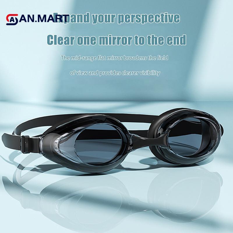 AN.MART Kính bơi dành cho người lớn Kính bơi chuyên nghiệp Kính bơi chống nước Chống sương mù Chống tia cực tím Kính bơi cho nam nữ Thanh niên VN
