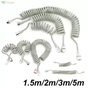 YOLOGO 1 Cái Ống Kết Nối Máy Phun, Phụ Kiện Phòng Tắm Bồn Cầu Bidet Vòi Tắm Lò Xo, Chống Quấn Linh Hoạt 1.5M / 2M / / 5M Hệ Thống Nước