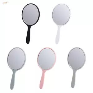 Gương trang điểm ZENZON, có tay cầm Gương cầm tay tròn cầm tay, Gương di động nhỏ chống rơi DIY thời trang Trang chủ