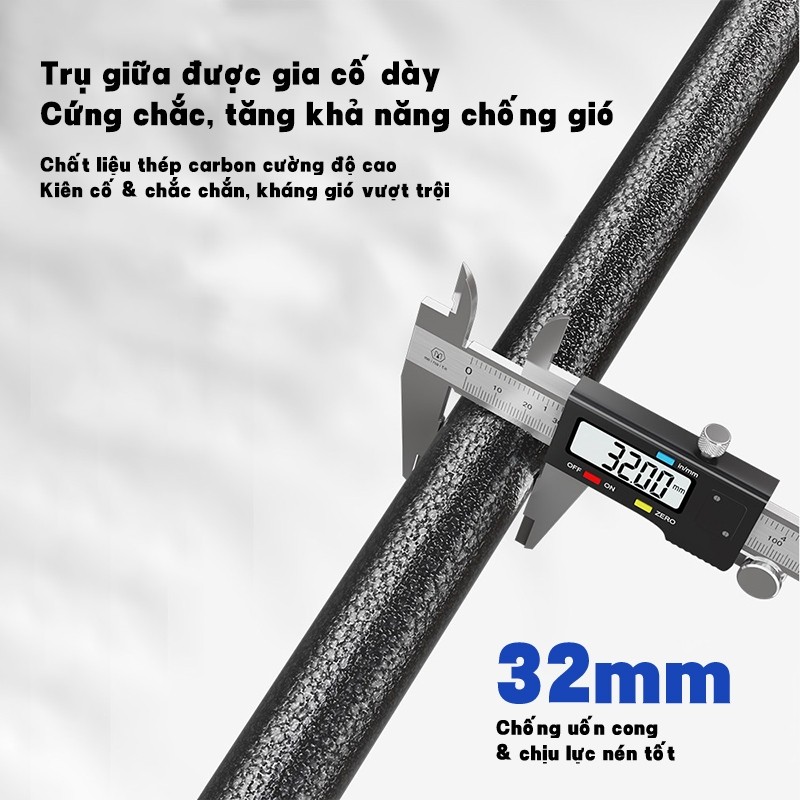 Dù Che Nắng Sân Vườn Gấp Gọn Cỡ Lớn Dùng Ngoài Trời | Chống UV Chống Thấm Nước | Phù Hợp Cho Vườn, Gian Hàng, Sân Thượng