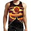 Cat Turtle Pizza 3D Tank Top Unisex, Áo thun không tay thoáng khí mềm mại ngộ nghĩnh, Áo Vest đi biển Hawaii Y2K
