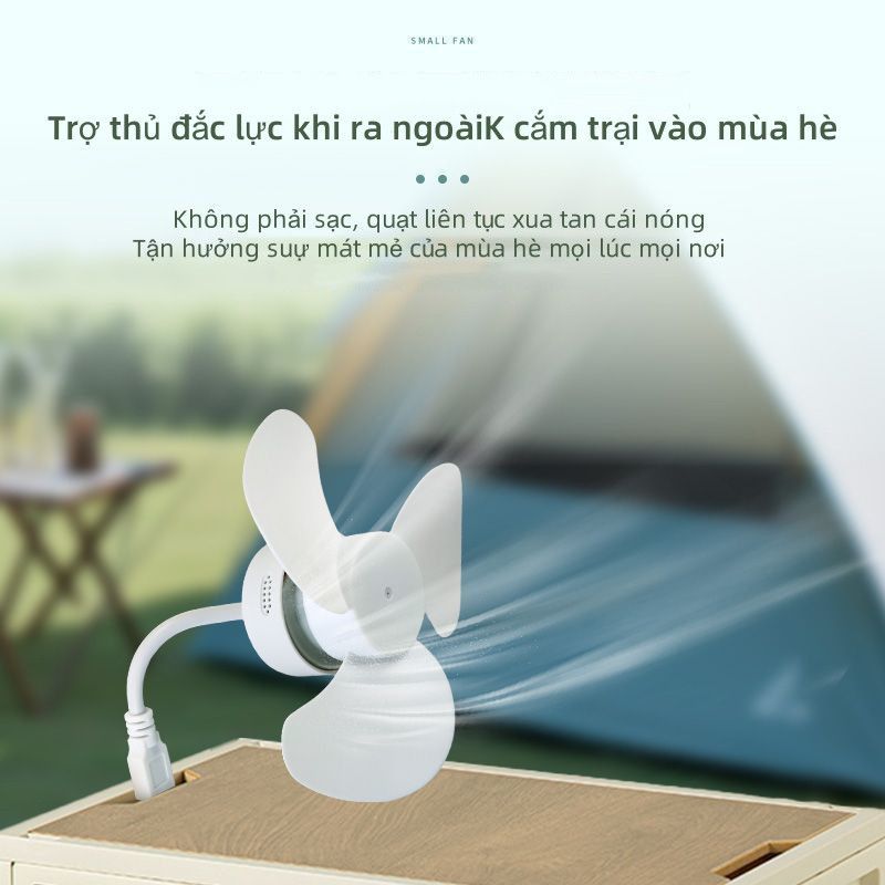 "Quạt Mini Cầm Tay USB Không Dây - Giải Nhiệt Mùa Hè Đi Phượt Ngoài Trời"