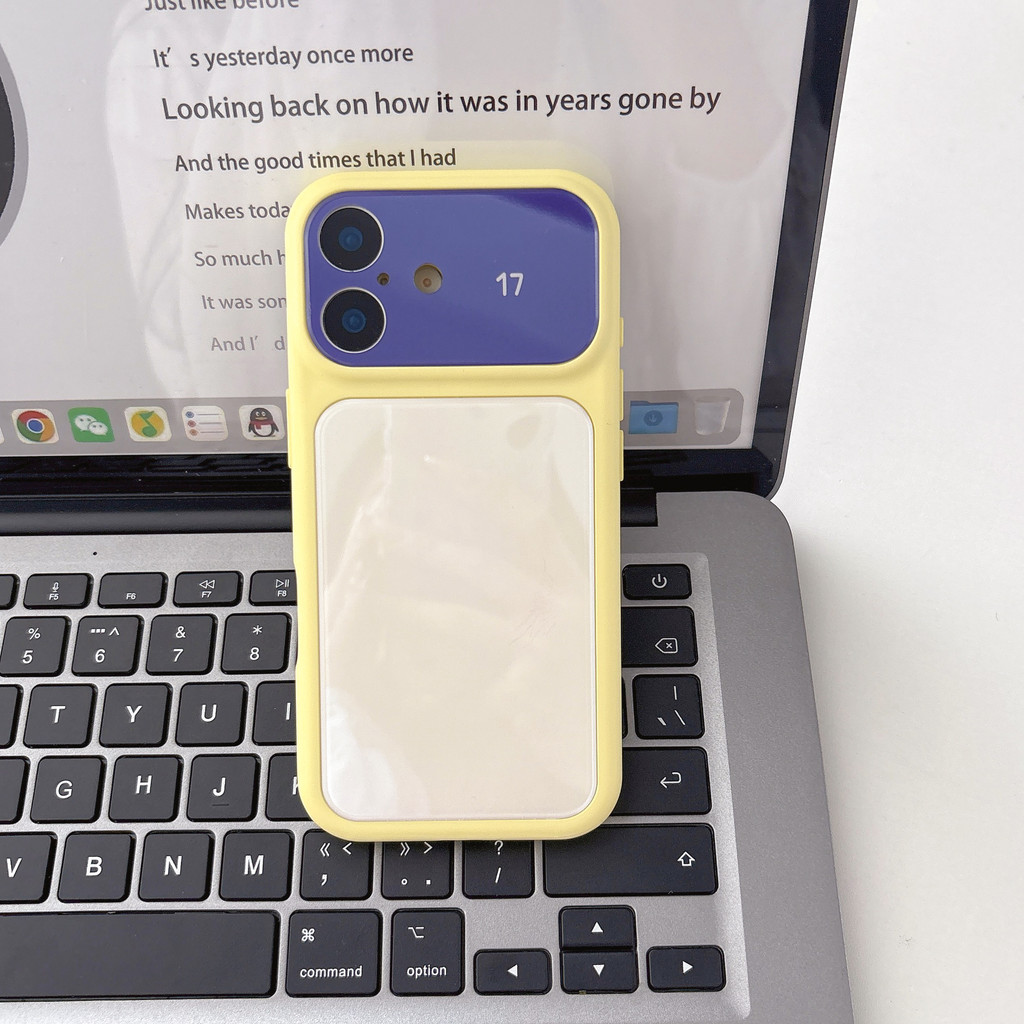Ốp điện thoại cửa sổ màn hình lớn nhiều màu cho IPhone 17 Pro Max 17 16 15 14 13 Vỏ bảo vệ chống sốc