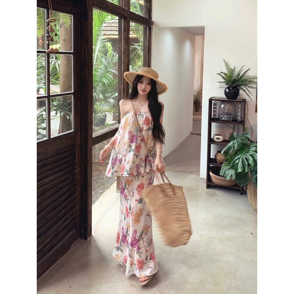 Đầm quây hoa ngọt ngào kiểu Pháp