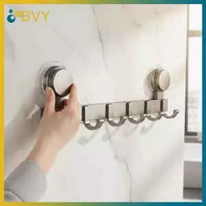 Móc treo cốc hút chân không BVY Có thể tháo rời Không có móc áo khoan Dễ dàng lắp đặt để lưu trữ khăn nhà bếp phòng tắm.