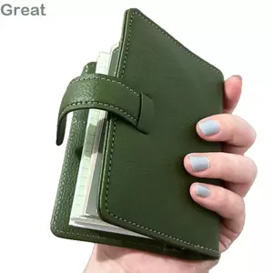 Sổ tay da xanh TUYỆT VỜI, Sách bỏ túi di động dày, Sổ tay lá rời trang bên trong trống M5
