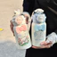 ST2 Pochacco Cốc Nước Cách Nhiệt Cho Nữ Dung Tích Lớn HELLO KITTY Rơm Cốc Di Động Cho Học Sinh TS2