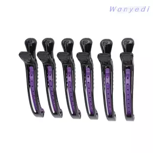 WANYEDI 6 Kẹp Tóc Cắt Tóc, Nhẹ Thiết Kế Di Động Kẹp Tóc Chuyên Nghiệp, Dụng Cụ Tạo Kiểu Nhựa ABS Bền Chống Trơn Trượt Tóc Salon Tại Nhà