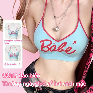 Áo ngực nâng ngực nhỏ dây quàng cổ - Quai chữ X mặc ngoài áo - Hở lưng gợi cảm - Mặc đi chơi, đi làm hay dạo phố đều đẹp