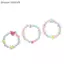 {AKIN} 174 Chiếc Trái Tim Acrylic Hạt Hoa Tròn Miếng Đệm Rời Hạt Trong Hộp Cho DIY Trang Sức Bông Tai Vòng Tay Đồ Thủ Công Thủ Công {a}