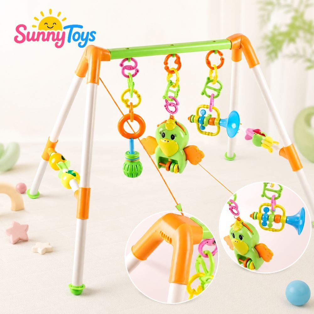 Kệ Chữ A SunnyToys Treo Đồ Chơi Cho Bé - Xúc Xắc Lục Lạc Vui Nhộn Cho Bé Nằm Chơi