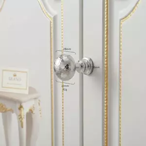 B & N Đồng Bạc Bóng Nội Thất Tay Cầm Kéo Tay Cầm Tủ Búa Tay Cầm Cửa Ngăn Kéo Núm Tủ Quần Áo Nhà Bếp Tủ Kéo.