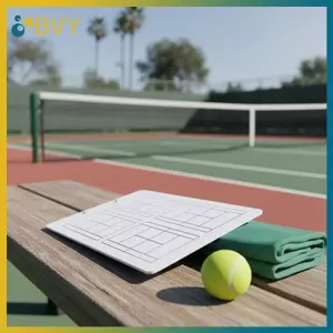 BVY 35x22CM Tennis Coaching Tactic Board Dry Erase Portable Clipboard Công cụ hiển thị có thể tái sử dụng cho các kế hoạch trò chơi huấn luyện viên và huấn luyện viên.