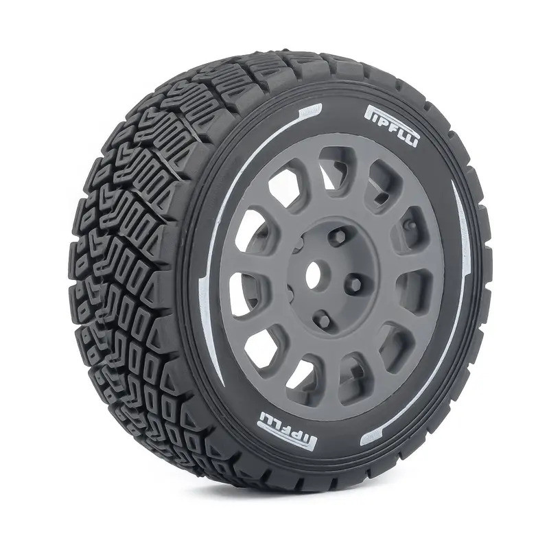 4 58mm 12mm Hex WRC Rally Lốp Đua Lốp 12mm Hex cho 1: 14 1: 10 RC Trên Đường Xe MJX 14303 C3 Tamiya M05 M08 ZD RX12 DSK Nâng Cấp Phần