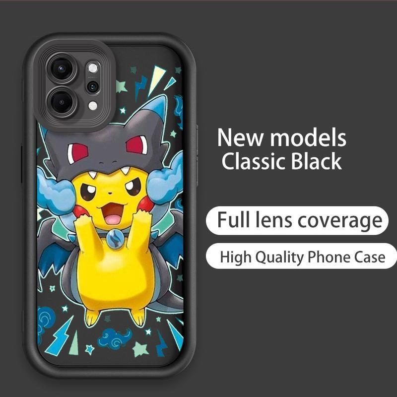 Ốp Lưng Cho OPPO Reno 6 8 10 11 12 13 14 15 F Pro Hoạt Hình Silicon Mềm TPU Pikachu Bulbasaur Pokémon Angel Eye Vỏ Điện Thoại Chống Sốc