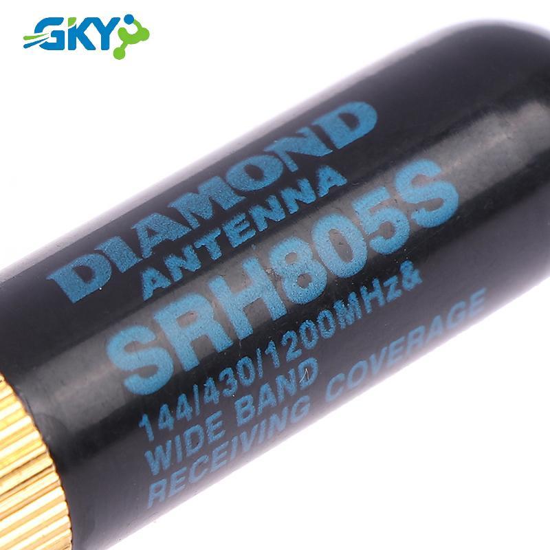 Ăng-ten băng tần kép GKY UHF VHF SMA Nam Nữ 144400DC 430480MHz cho YAESU Walkie Talkie SRH805Spact Ăng-ten GKY