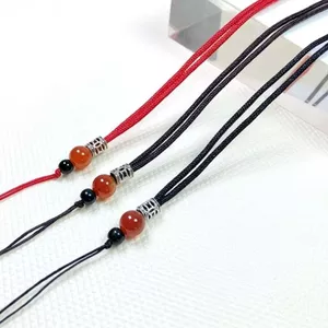 Dệt Handmade Ngọc Mặt Dây Chuyền Dây Vòng Cổ Cố Định Không Thể Điều Chỉnh