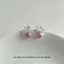 Nhỏ Giọt Men Hoa Pha Lê Bông Tai Đá Phiên Bản Hàn Quốc Siêu Nhấp Nháy Lớn Zircon Bông Tai Nhỏ Tinh Tế Thời Trang Phù Hợp Với Nữ