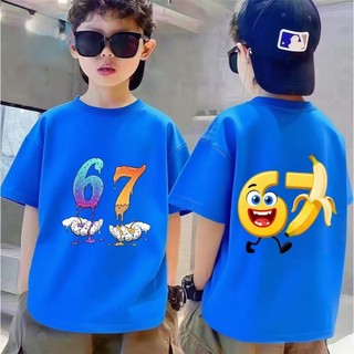 COD✅ (Hồ Chí Minh)-67 Áo phông in nhân vật số nguyên tố！Áo phông trang phục nam trẻ cho mùa hè✨-10