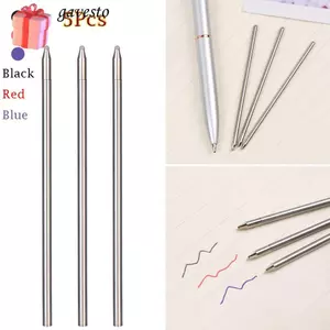 GAVESTO 5 Cái / lốc Kim Cương Bút Nạp Chữ Ký Văn Phòng Viết Đồ Dùng Học Tập Phụ Kiện Thay Thế Đen Xanh Đỏ