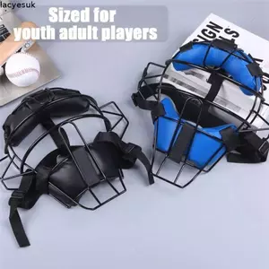 Mặt nạ bóng chày LACYESUK, Bảo vệ tai Bảo vệ mặt bóng mềm có thể điều chỉnh, Chăm sóc mặt nhẹ Thực hành nổi bật Đồ bảo vệ bóng chày thoải mái Đội thể thao