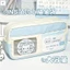 Túi đựng bút chì mèo con màu trắng xanh - Hộp văn phòng phẩm trường học phong cách Ins nhiều lớp dành cho bé gái