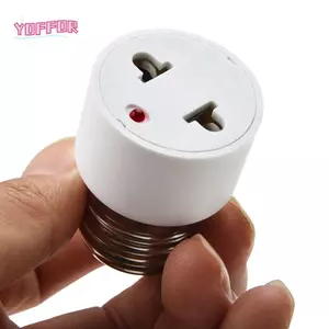 Đèn nền bóng đèn YOFFOR Bộ chuyển đổi ổ cắm bóng đèn E27 thực tế